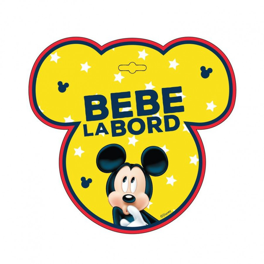 Semn auto Bebe la Bord - Mickey Mouse SEV9626 0