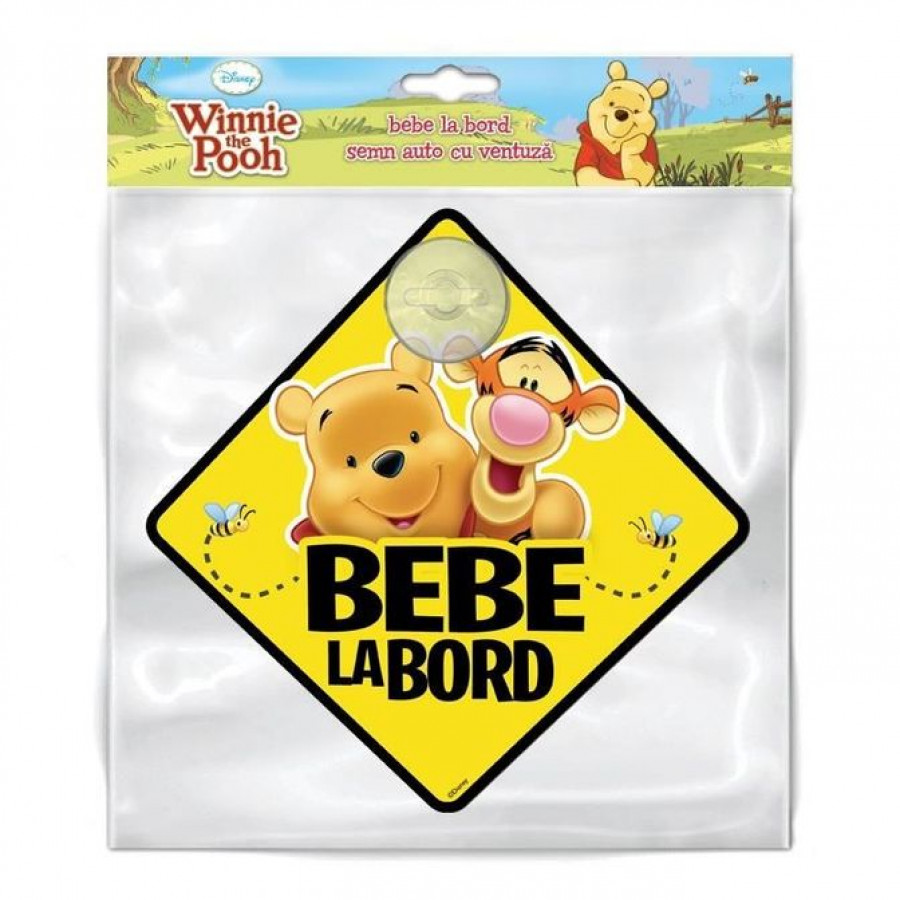 Semn auto Bebe la Bord - Winnie the Pooh SEV9628 2