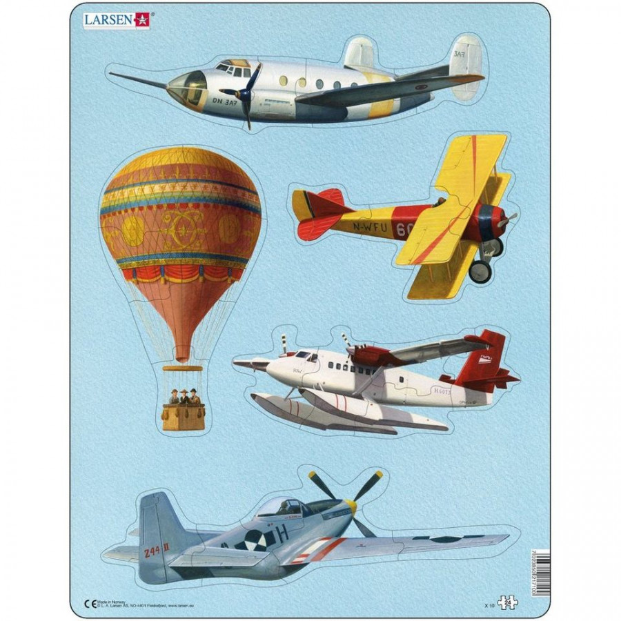 Puzzle Aviatie, 24 Piese Larsen LRX10 0