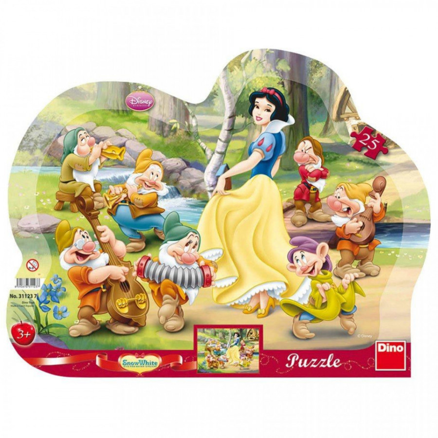 Puzzle cu rama - Alba ca Zapada (25 piese) 1