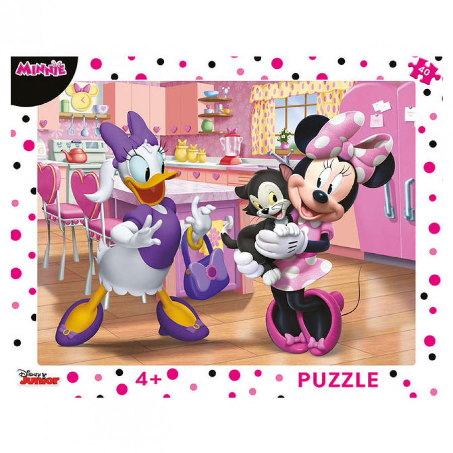 Puzzle cu rama - Minnie (40 piese) 0