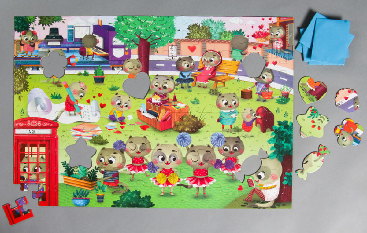 Puzzle cu surprize - Chatty Choo (100 piese) 1