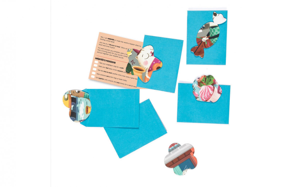 Puzzle cu surprize - Helpfilli (100 piese) 3