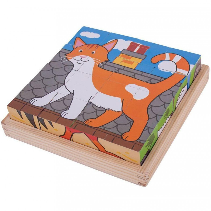 Puzzle cubic - Animalute de la ferma 3