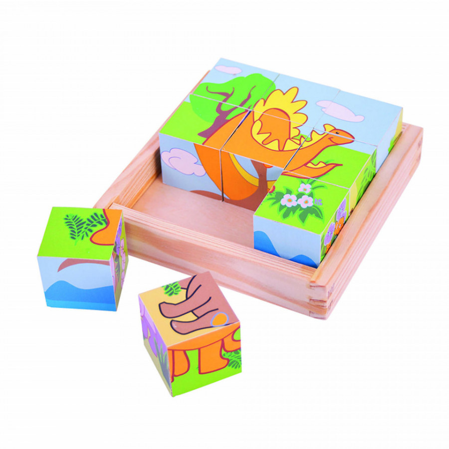 Puzzle cubic - dinozauri 1