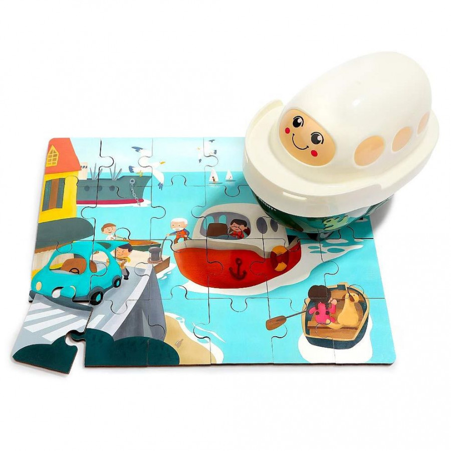 Puzzle din lemn - Vaporas 0