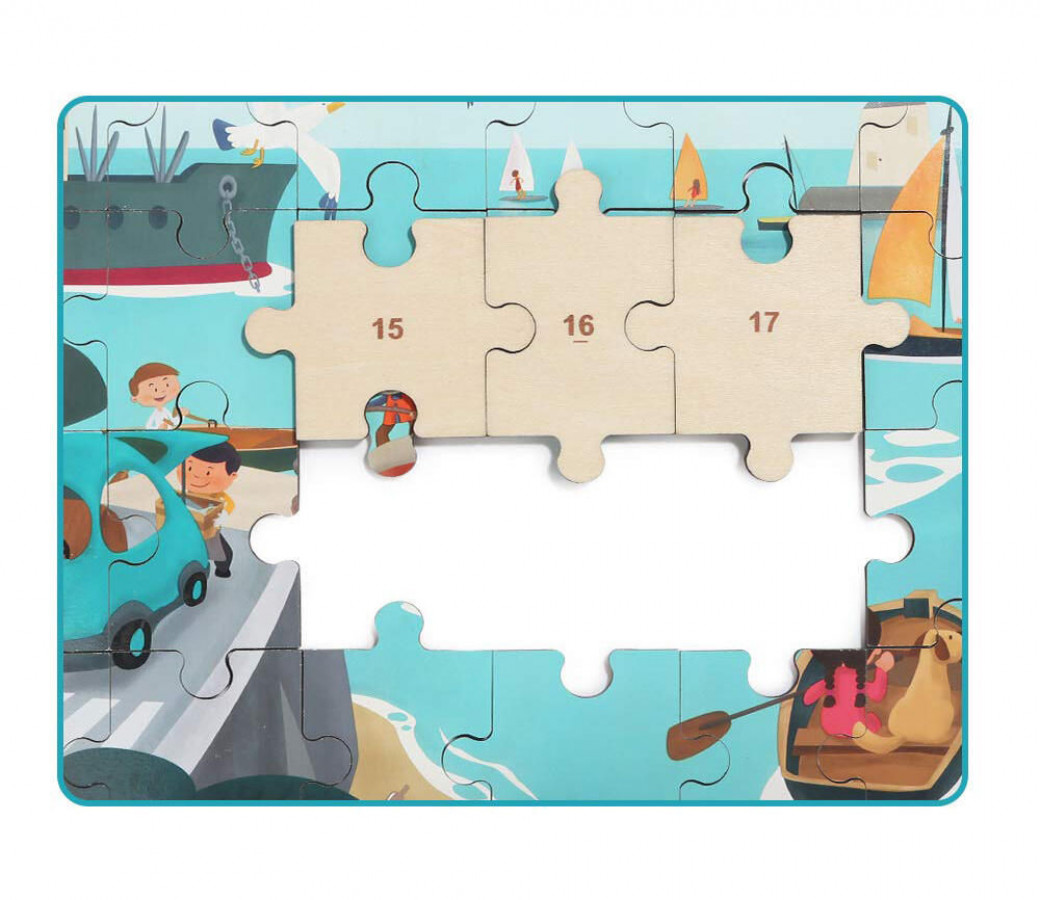 Puzzle din lemn - Vaporas 3