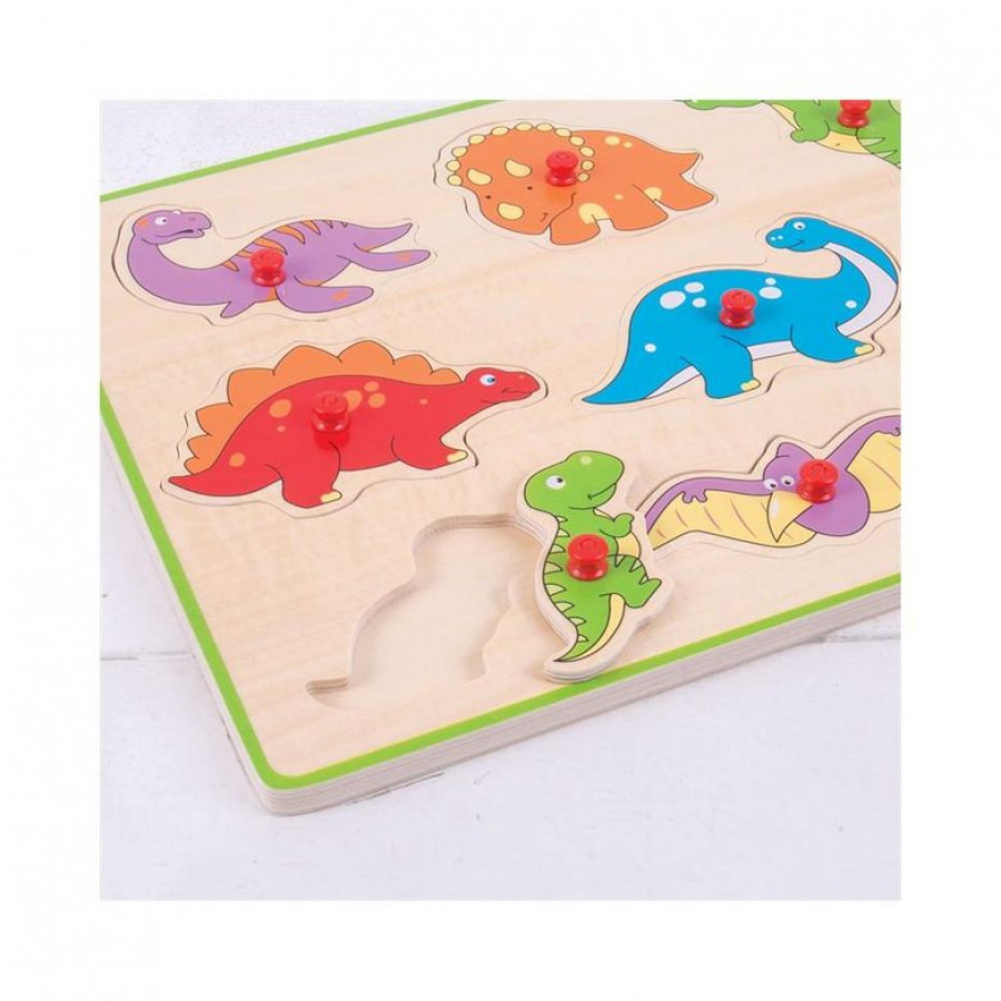Puzzle din lemn incastru - Dinozauri 1