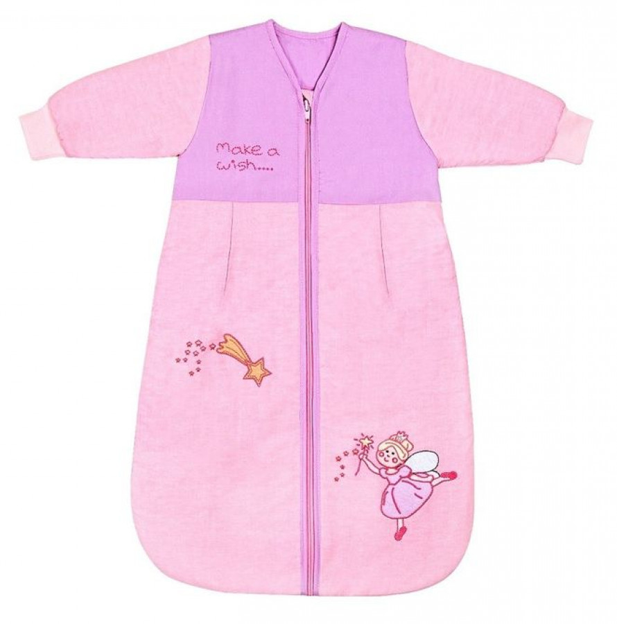 Sac de dormit cu maneca lunga Pink Fairy 18-36 luni 2.5 Tog 0