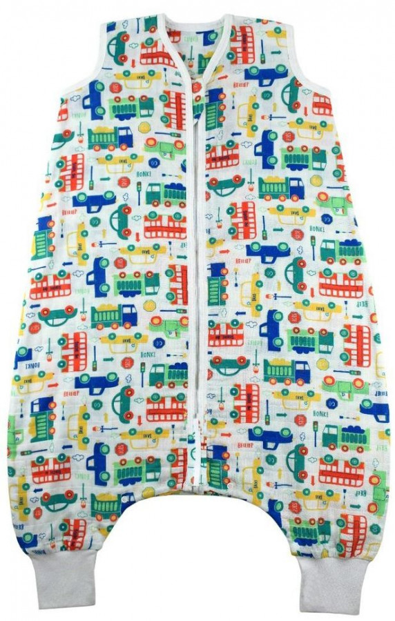 Sac de dormit cu picioruse Bamboo Vehicles 5-6 ani 0.5 Tog 0
