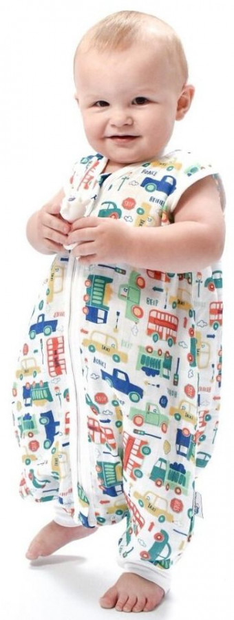 Sac de dormit cu picioruse Bamboo Vehicles 5-6 ani 0.5 Tog 2