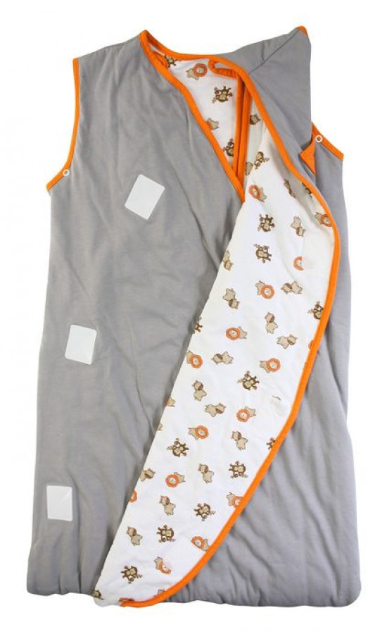 Sac de dormit multifunctional Grey Orange Zoo Animal Travel 18-36 luni 2.5 Tog 2
