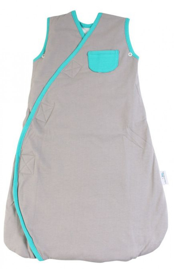 Sac de dormit multifunctional Grey Turquoise Elephant Travel 0-3 luni 2.5 Tog 0