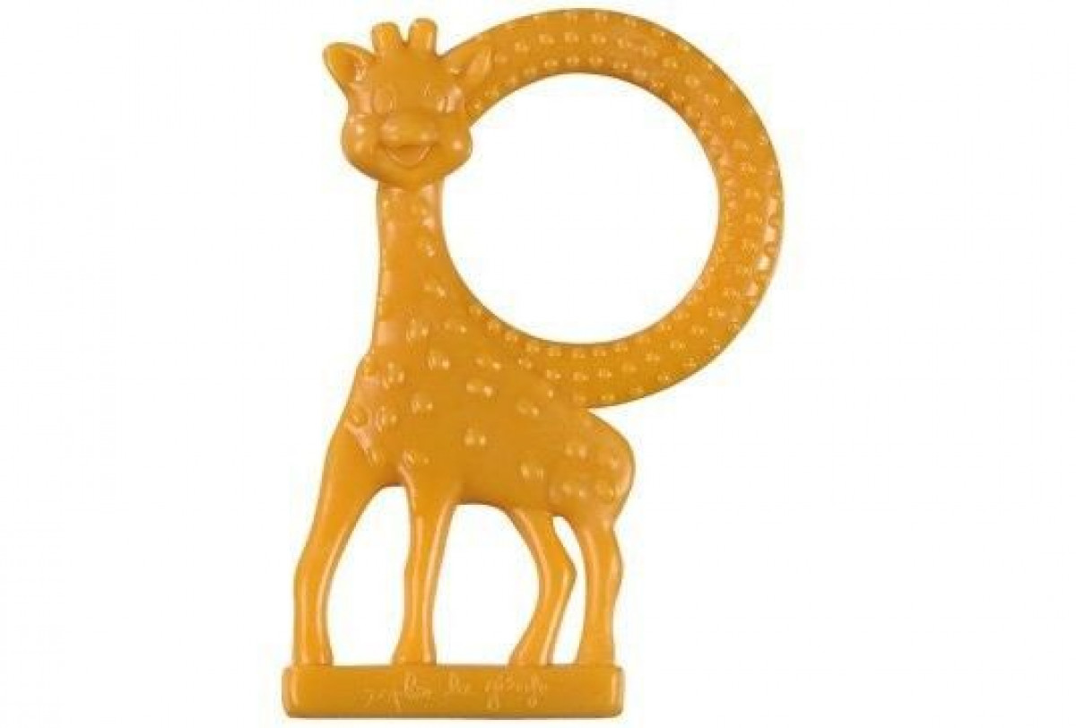 Vulli Inel dentitie vanilie in cutie cadou, Girafa Sophie Orange 0