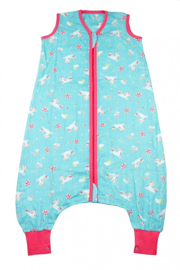 Sac de dormit cu picioruse Bamboo Unicorn 18-24 luni 0.5 Tog 0