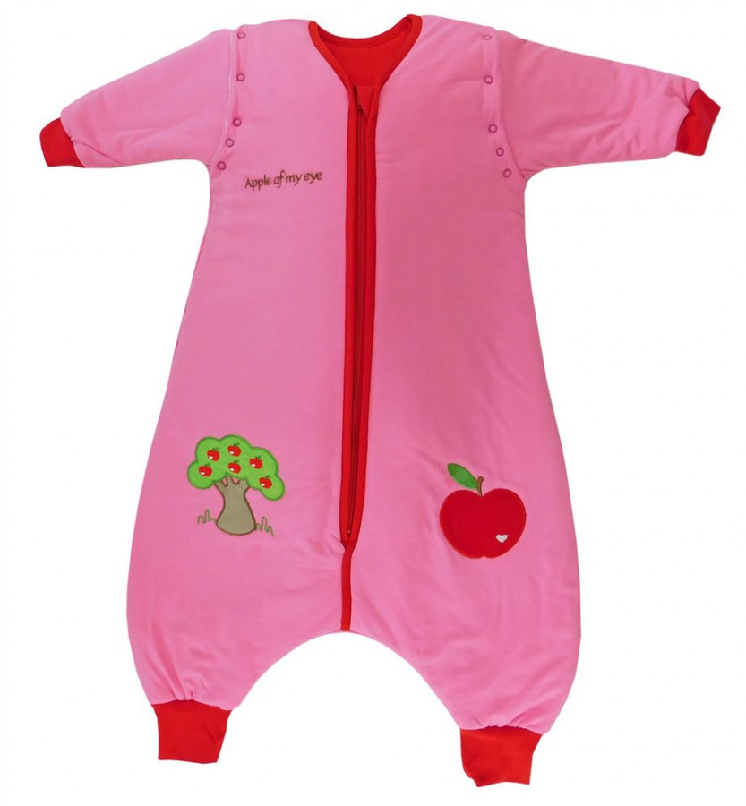 Sac de dormit cu picioruse si maneca lunga detasabila Apple of my eye 3-4 ani 2.5 Tog 0