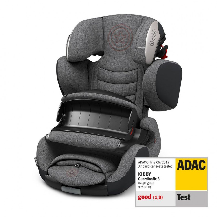 Scaun auto Kiddy Guardianfix 3 (ISOFIX) Grey Melange Hot Red ED. LIMITATA 0