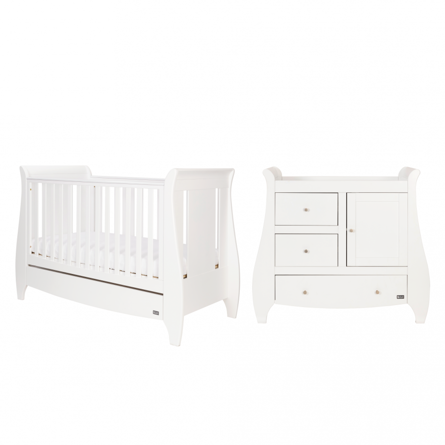 Tutti Bambini - Set mobilier Katie Alb format din 2 piese: patut si comoda 5