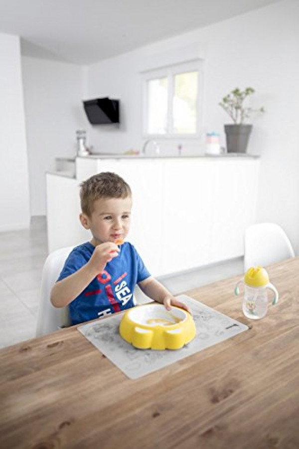 Badabulle – Farfurie anti-alunecare Sunshine Yellow 3