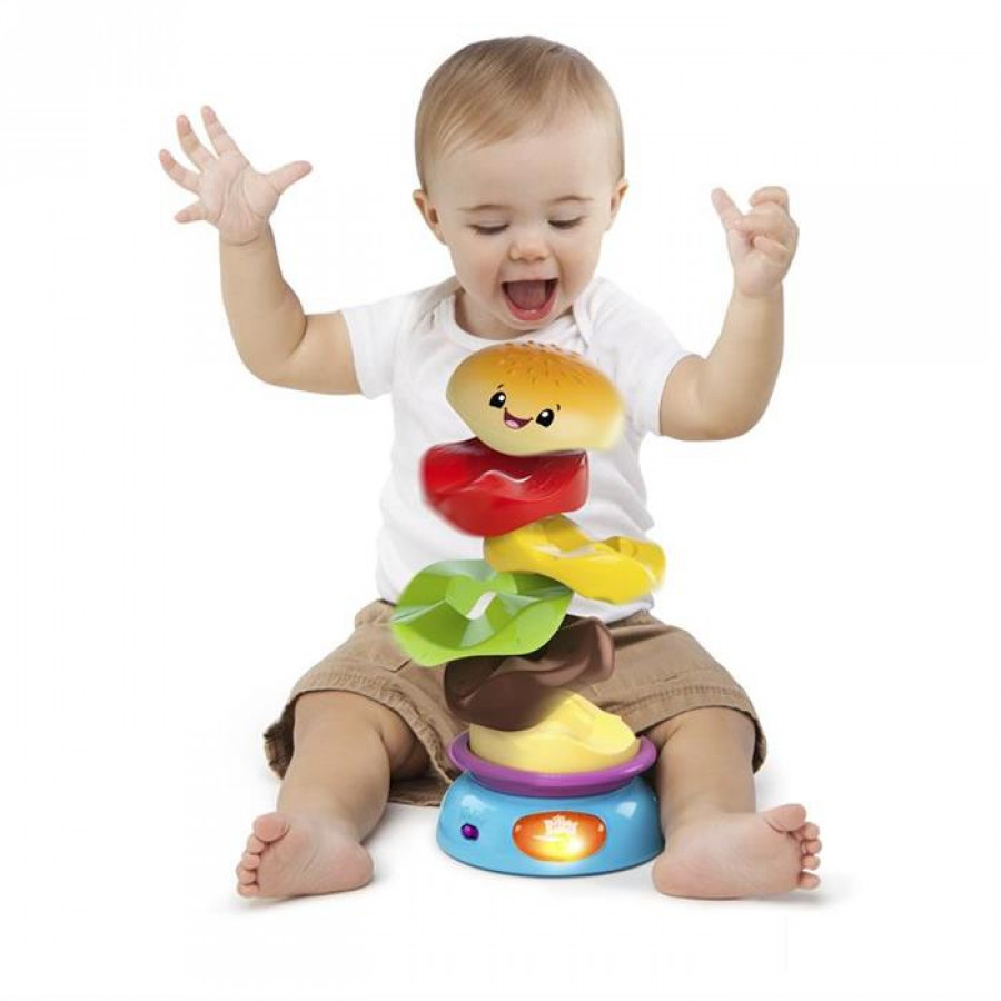 Bright Starts - Jucarie Muzicala Stack n Spin Burger 1