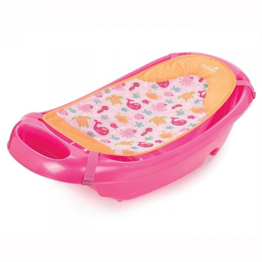 Summer Infant - Set Cadita si suport de baita Splish n Splash - Pink 0