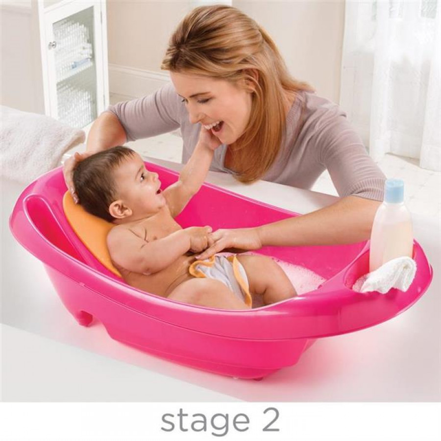 Summer Infant - Set Cadita si suport de baita Splish n Splash - Pink 2