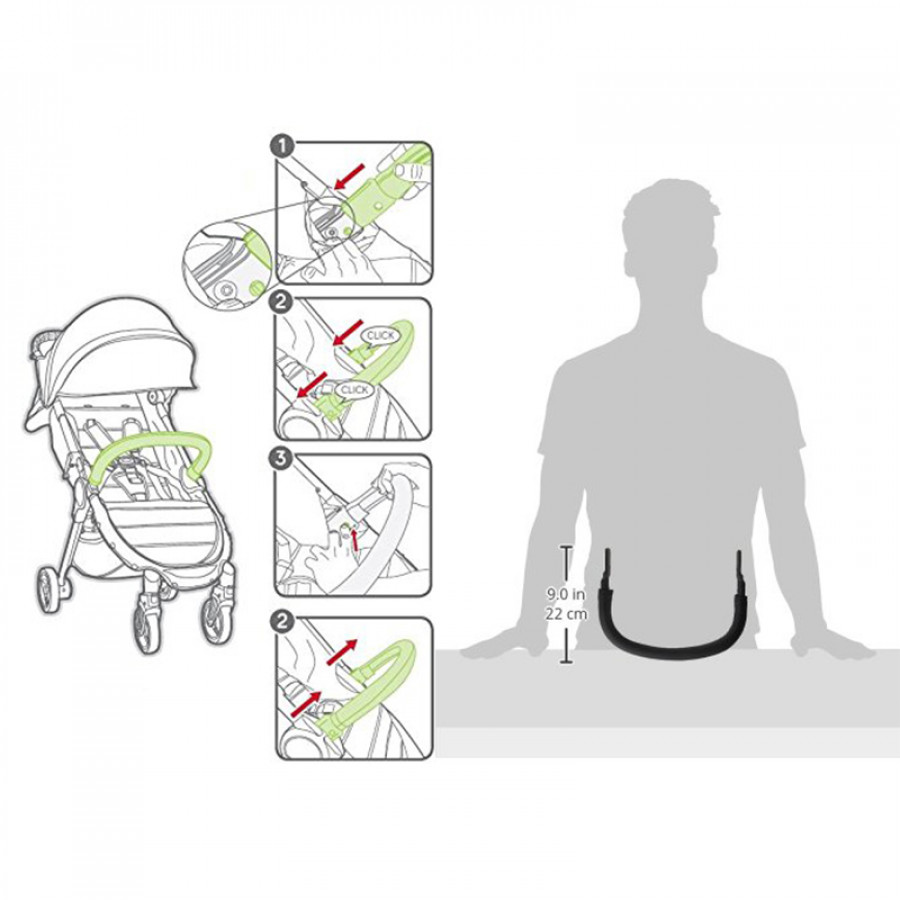 Bara de siguranta carucior Baby Jogger City Tour 1