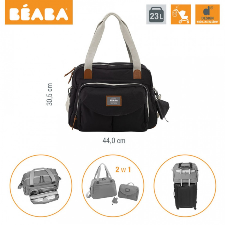 Geanta de infasat Beaba Geneva II Neagra New Color 0