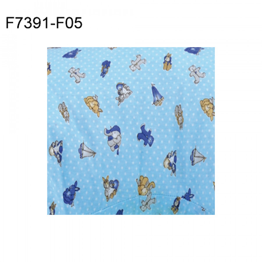 Husa bumbac perna alaptare fiziologica Fiki Miki bleu 72 cm 0