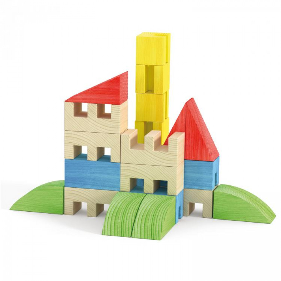 Joc Constructie Toytown 22 piese Quercetti 2