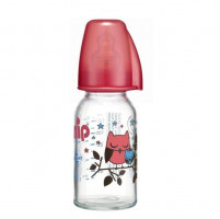 Biberon sticla 125 ml cu tetina silicon pt ceai, nr 1, nip 35014 3
