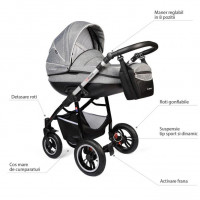Carucior Crooner Prestige 2 in 1 - Vessanti - Gray 5