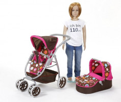 Carucior pentru papusi 3 in 1 Coco Brown Splash 3
