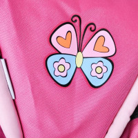 Carucior pentru papusi cu gentuta Kyra Pink With Butterfly 6
