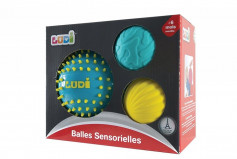 LUDI Set 3 mingii senzoriale, Bleu 2