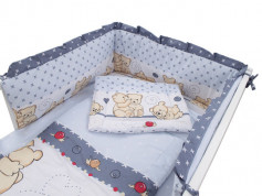 Aparatoare Laterala MyKids Teddy Friends Gri M2 140x70 2