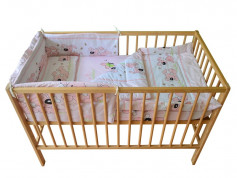 Lenjerie MyKids Catelus Roz 4 + 1 Piese 120x60 3