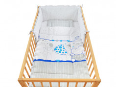 Lenjerie MyKids My Zoo Albastru 5 Piese 120x60 cm 5