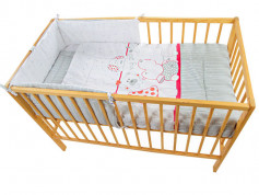 Lenjerie MyKids My Zoo Rosu 5 Piese 120x60 cm 5