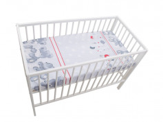 Lenjerie MyKids Teddy Hug Gri M1 4 Piese 120x60 3