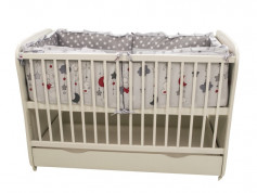 Lenjerie MyKids Teddy Hug Gri M2 4+1 Piese 120x60 2