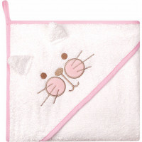 Prosop de baie cu gluga imprimeu animal 80 x 80 cm Womar Zaffiro AN-OZ-80 5