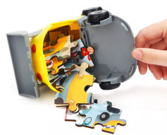 Puzzle din lemn - Buldozer 4