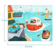 Puzzle din lemn - Vaporas 4