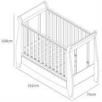 Tutti Bambini – Set patut Lucas Alb + salteluta pentru bebelusi  2