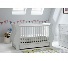 Tutti Bambini – Set patut Louis Alb + salteluta pentru bebelusi 2