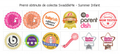 Swaddle Me - Sistem de infasare Grey star, 0-3 luni 3