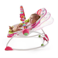 Bright Starts - Balansoar cu vibratii 2 in 1 Raspberry Garden 2